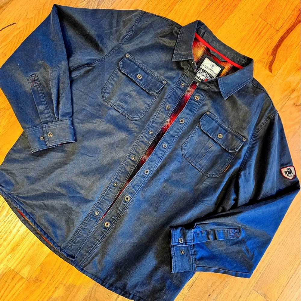 Men's Waxxed Shirt Jacket: Coal